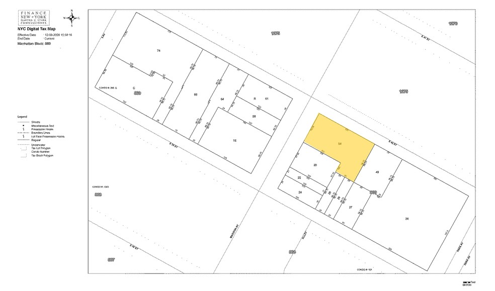 275 Madison Ave, New York, NY for rent - Plat Map - Image 2 of 11