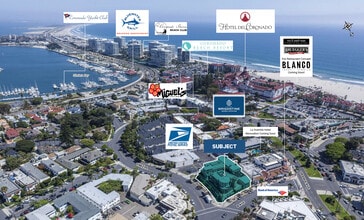 1033 B Ave, Coronado, CA - AERIAL  map view - Image1