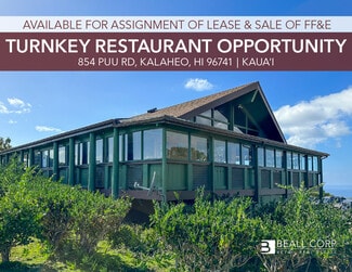 More details for 854 Puu Road, Kalaheo, HI - Retail for Rent