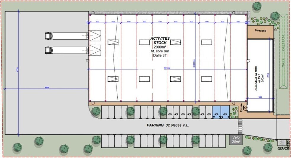 Light Industrial in Genas for sale - Floor Plan - Image 3 of 4