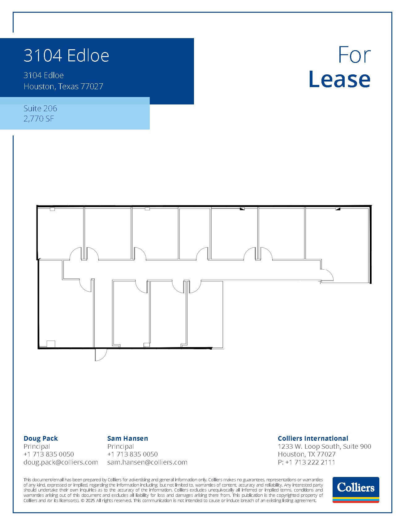 3100 Edloe St, Houston, TX to rent Floor Plan- Image 1 of 1