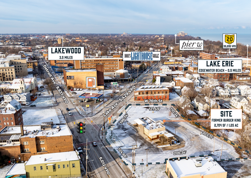 7500 Detroit Ave, Cleveland, OH for sale - Aerial - Image 2 of 6