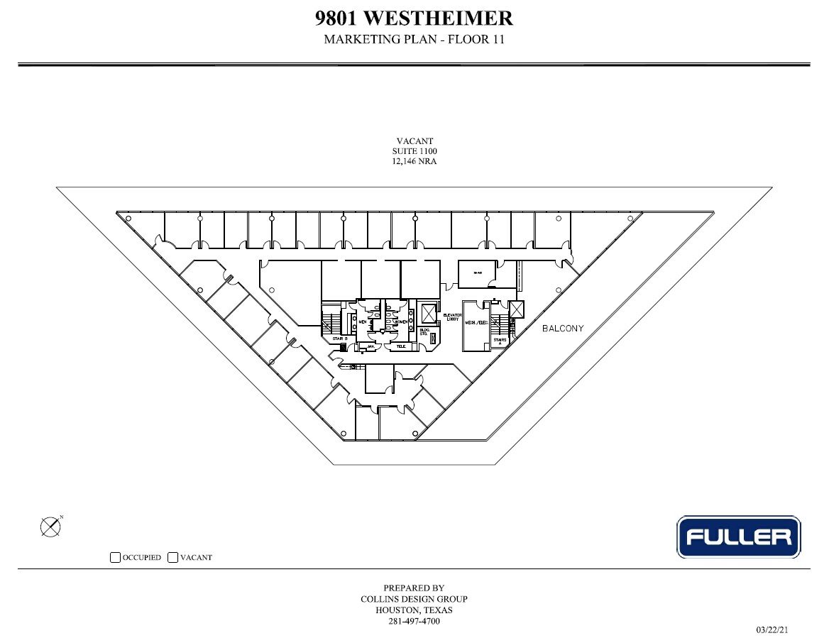 9801 Westheimer Rd, Houston, TX to rent Floor Plan- Image 1 of 2