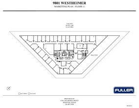 9801 Westheimer Rd, Houston, TX for rent Floor Plan- Image 1 of 2