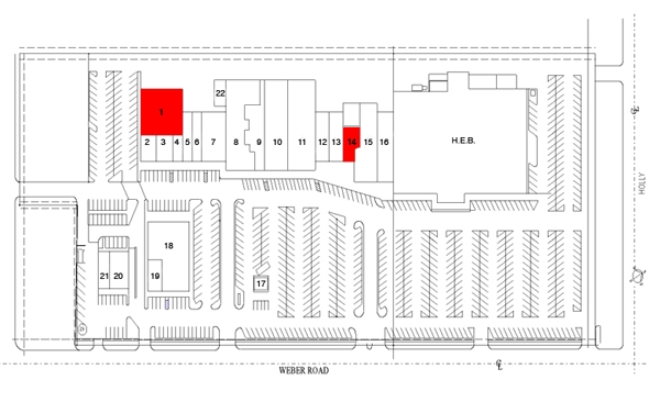 5801 Weber Rd, Corpus Christi, TX for rent - Site Plan - Image 2 of 2