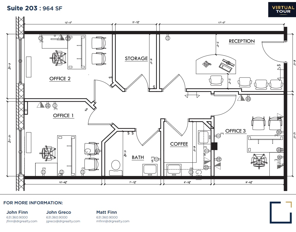 222 Middle Country Rd, Smithtown, NY to rent Floor Plan- Image 1 of 1