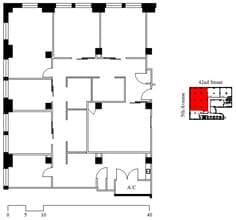 501 Fifth Ave, New York, NY to rent Floor Plan- Image 1 of 1
