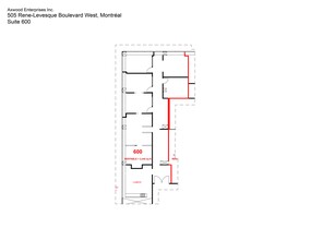 501-505 Boul René-Lévesque O, Montréal, QC for rent Site Plan- Image 1 of 5