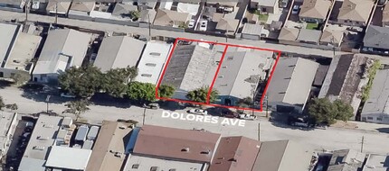 10536 Dolores Ave, South Gate, CA - aerial  map view