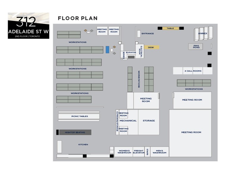 312-316 Adelaide St W, Toronto, ON for rent - Site Plan - Image 2 of 7