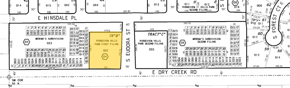 4901 E Dry Creek Rd, Centennial, CO for rent - Plat Map - Image 2 of 6