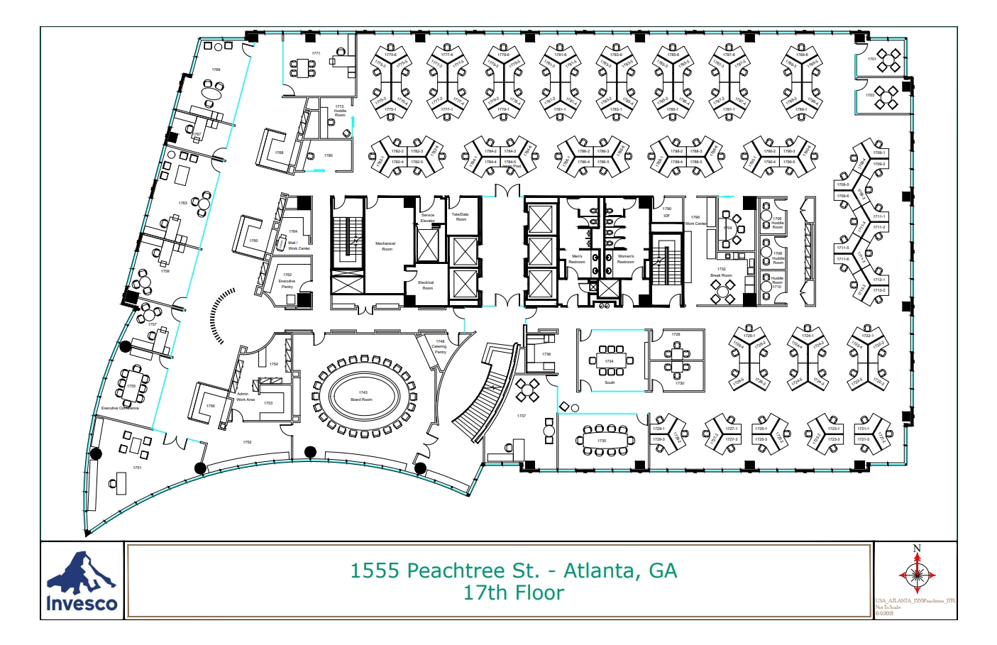 1555 Peachtree St, Atlanta, GA to rent Floor Plan- Image 1 of 1