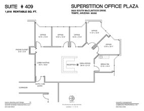 4015 S McClintock Dr, Tempe, AZ to rent Floor Plan- Image 1 of 1