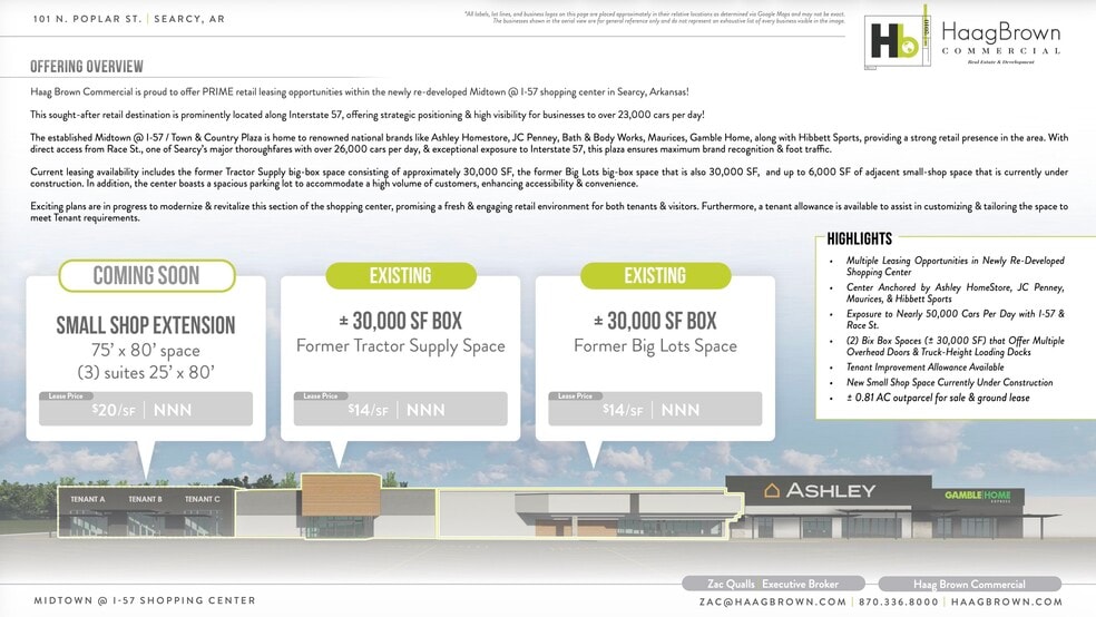 101 N Poplar St, Searcy, AR to rent - Building Photo - Image 2 of 8