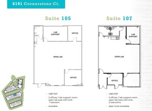 6185 Cornerstone Ct E, San Diego, CA for rent Floor Plan- Image 1 of 1