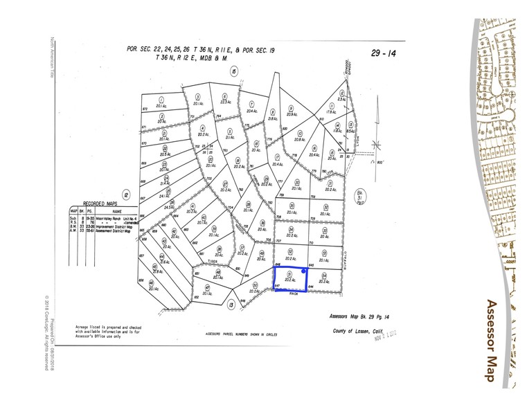 Westside Rd, Termo, CA for sale - Plat Map - Image 3 of 3