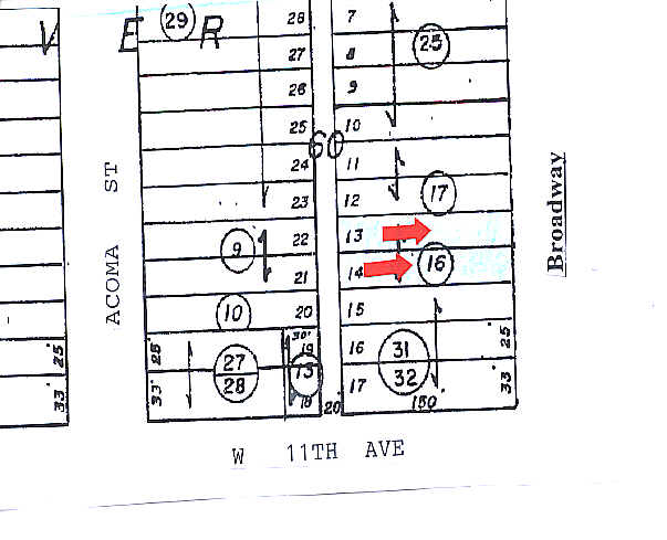 1115 Broadway, Denver, CO for sale - Plat Map - Image 1 of 1