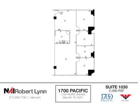 1700 Pacific Ave, Dallas, TX to rent Floor Plan- Image 1 of 1