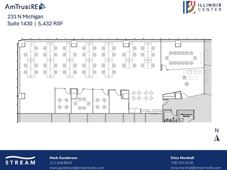 233 N Michigan Ave, Chicago, IL to rent Floor Plan- Image 1 of 1