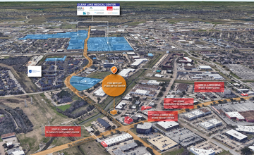 17300 Mercury Dr, Houston, TX - aerial  map view