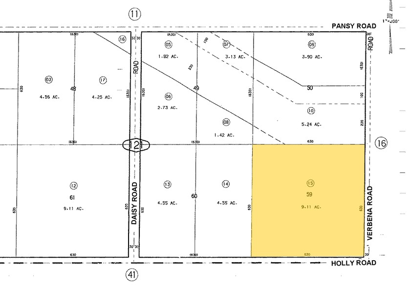 Verbena Rd, Adelanto, CA for sale - Plat Map - Image 2 of 2