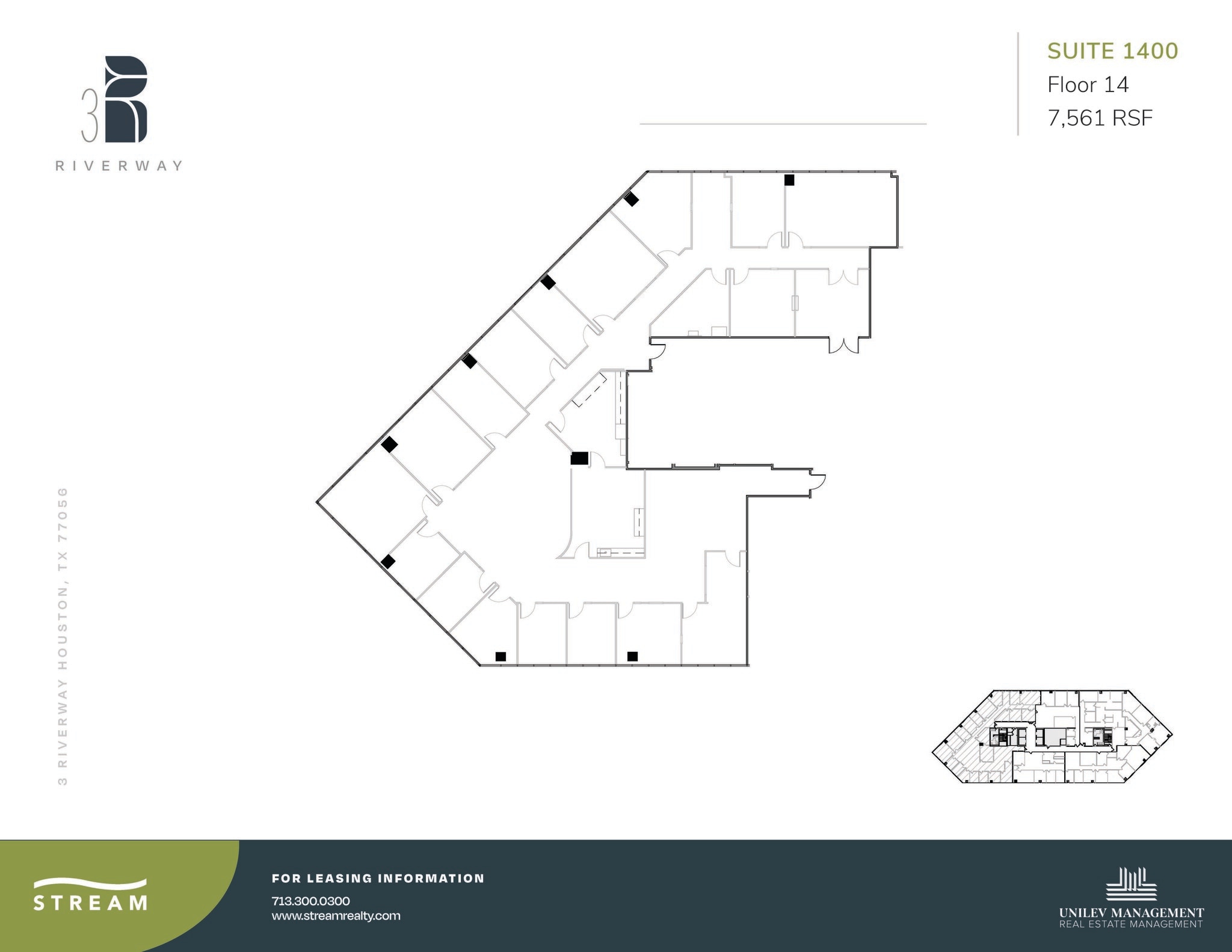3 Riverway, Houston, TX to rent Floor Plan- Image 1 of 1