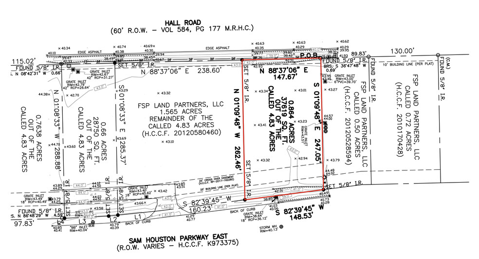 0 Sam Houston E Pky, Houston, TX for sale - Plat Map - Image 3 of 4