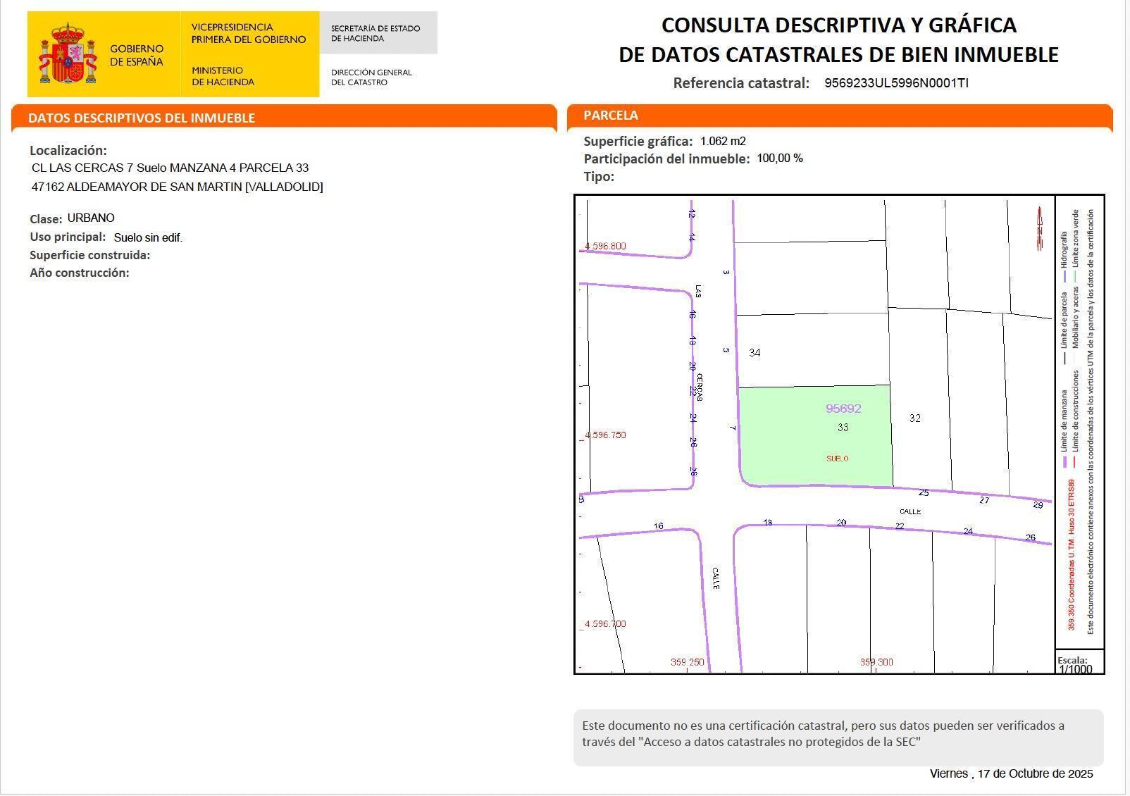 Land in Aldeamayor de San Martín, Valladolid for sale Building Photo- Image 1 of 28