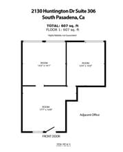 2130 Huntington Dr, South Pasadena, CA for rent Floor Plan- Image 1 of 5