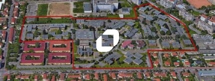 Vénissieux, RHO - Aerial map view