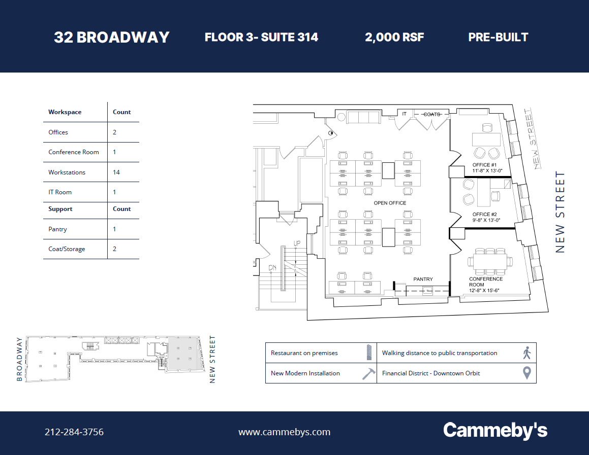 32 Broadway, New York, NY for rent Floor Plan- Image 1 of 1