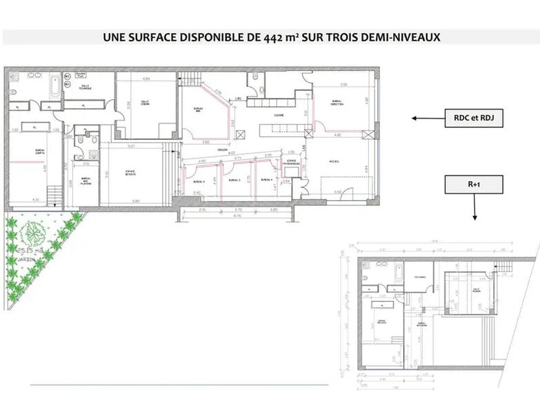 Office in Courbevoie to rent - Floor Plan - Image 3 of 4