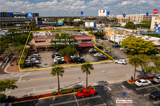 5885 SW 73rd St, South Miami, FL - aerial  map view