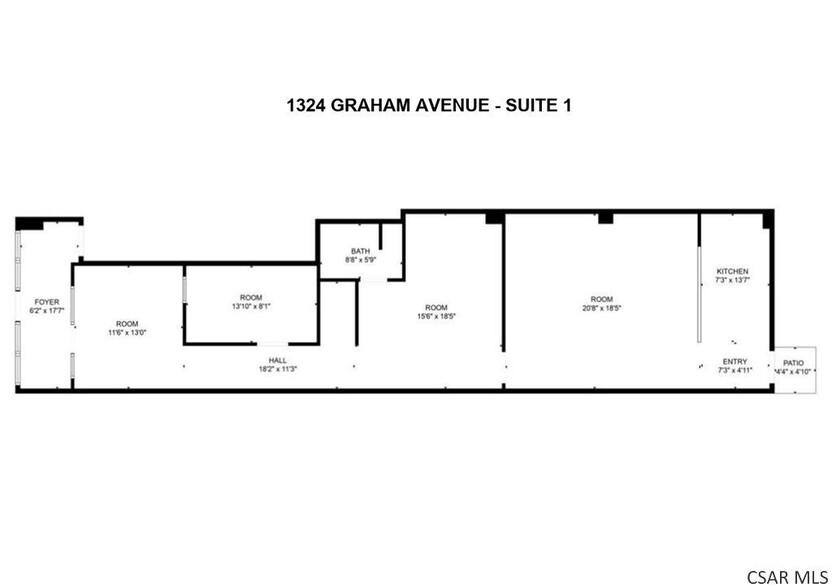 1324 Graham Ave, Windber, PA for rent - Floor Plan - Image 2 of 21