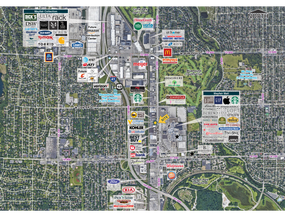 2543-2545 N Mayfair Rd, Milwaukee, WI - AERIAL  map view