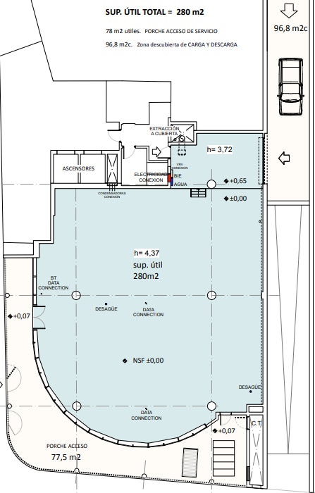 Office / Retail in Madrid, Madrid to rent Typical Floor Plan- Image 1 of 2