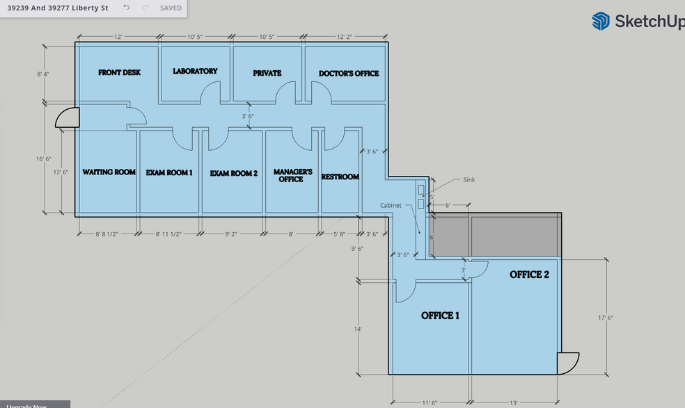 39277 Liberty St, Fremont, CA for sale - Floor Plan - Image 1 of 1