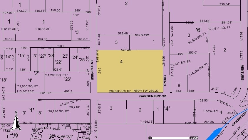 3401 Garden Brook Dr, Farmers Branch, TX to rent - Plat Map - Image 2 of 6