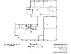 701 N Post Oak Rd, Houston, TX for sale Floor Plan- Image 1 of 1