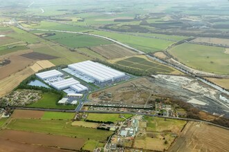 Glebelands, Knottingley, WYK - Aerial  map view