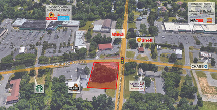 1276 Route 206, Montgomery, NJ - aerial  map view