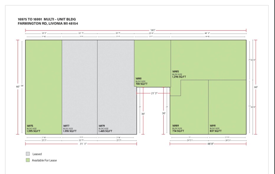 16975-16991 Farmington Rd, Livonia, MI for rent - Building Photo - Image 2 of 26