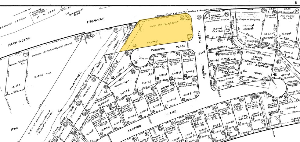 85-723 Farrington Hwy, Waianae, HI for sale - Plat Map - Image 1 of 1