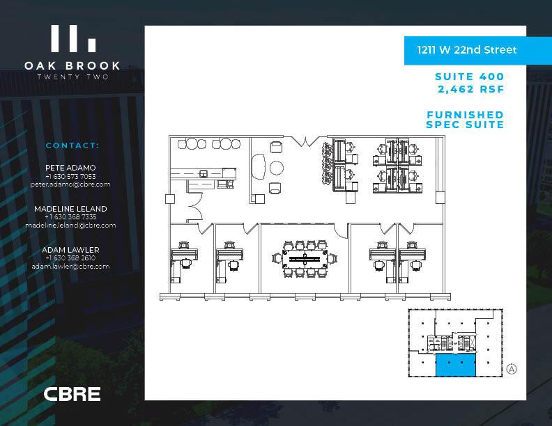 1211 W 22nd St, Oak Brook, IL to rent Floor Plan- Image 1 of 1