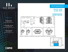 1211 W 22nd St, Oak Brook, IL to rent Floor Plan- Image 1 of 1