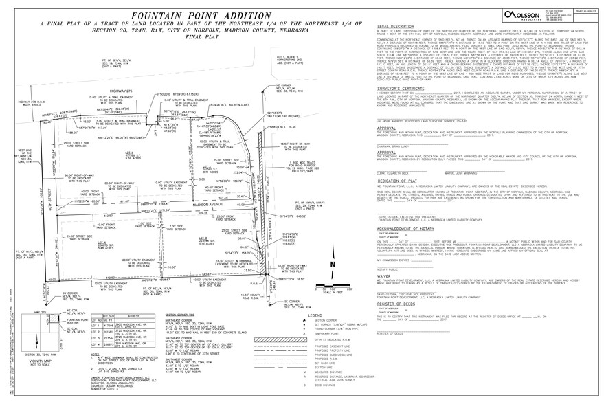 3729 Madison Avenue, Norfolk, NE for sale - Site Plan - Image 3 of 3