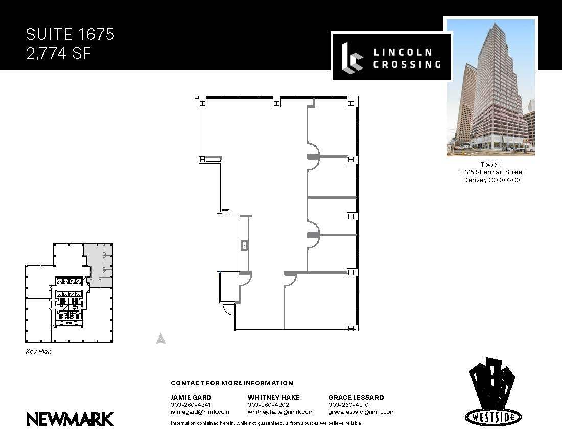 1775 Sherman St, Denver, CO to rent Floor Plan- Image 1 of 2