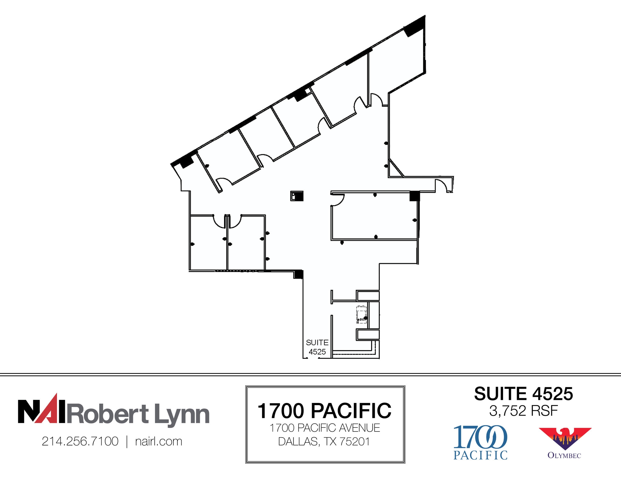 1700 Pacific Ave, Dallas, TX to rent Floor Plan- Image 1 of 1