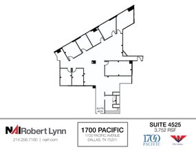 1700 Pacific Ave, Dallas, TX to rent Floor Plan- Image 1 of 1