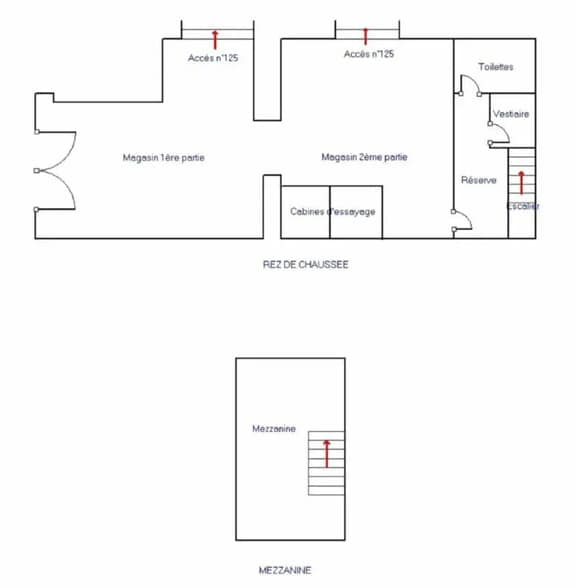 Retail in Marseille to rent - Floor Plan - Image 3 of 3